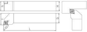Resim S Sistem - ISO SCLCR/L 95° Dış Çap Torna Kalemi 