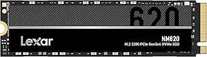 Resim Lexar NM620 2TB SSD, M.2 2280 PCIe Gen3x4 NVMe 1.4 Dahili SSD, 3500MB/s'ye Kadar Okuma, 3000MB/s Yazma, 3D NAND Flash Dahili Solid State Drive Oyuncular (LNM620X002T-RNNNG) 