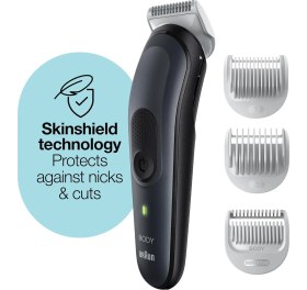 Resim Cilt Dostu Body Groomer, Skinshield Teknolojisi, 80DK Çalışma, 3 Parça Siyah 