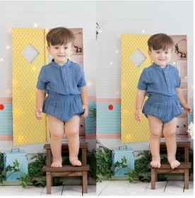 Resim Organicera Organik Müslin Bebek Şort,Indıgo 