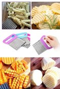 Resim Zigzag Model Doğrayıcı Chips Chopper Şekilli Sebze ve Meyve Dilimleyici Patetes Cips Yapıcı Kesici Diğer