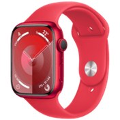 Resim Watch Series 9 Gps 45 mm Alüminyum Kasa Ve Kırmızı Spor Kordon Akıllı Saat | Apple Apple