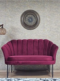 Resim İkili İstiridye Siyah Boyalı Telli Ayak Çay Seti Koltuk Tekli Ber Çok Renkli 