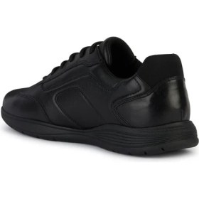 Resim Geox Erkek Siyah Spherica Ec2 Bağcıklı Deri Sneaker U45BXD000LMC9999 