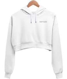 Resim Shiftless Crop Sweatshirt Kadın Crop Hoodie Kapüşonlu Sweatshirt 