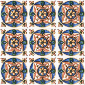 Resim Can Seramik 10*10 cm CÇ-115 Meksika Karosu ( 5'li 1 Paket ) 