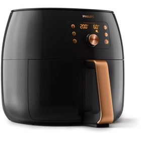 Resim Philips XXL 7,3 Litre Geniş Hacim Smart Sensing Ultra Premium Airfryer Siyah Bakır 