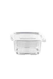 Resim TiriStore Tiri Store Kapaklı 375 cc Sızdırmaz Plastik Kap 100 Adet Şeffaf 