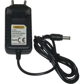 Resim Vonex 11124 12 Volt 1.5 Amper 5.5mm x 2.5mm Plastik Kasa Adaptör 
