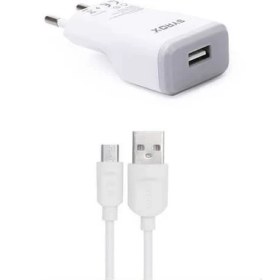 Resim Syrox Eu-39-Philips S318 Uyumlu Mikro USB Girişli 2.0 Amper Şarj Aleti+Kablo Şarj Cihazı - J15 