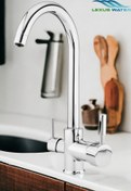 Resim Lexsawater Su Arıtma Cihazı 3 Yollu Musluk Kuğu Borulu Arıtmalı Eviye Bataryası 