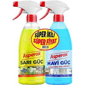 Resim Asperox Sarı&Mavi Güç Genel Amaçlı Temizleyici 1+1 