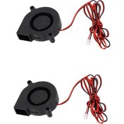 Resim Lovıver 2x 24 V 50MM Blower Radyal Soğutma Fanı Hotend Ekstruder Reprap 3D Yazıcı Için (Yurt Dışından) 