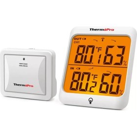 Resim ThermoPro TP63C Iç ve Dış Mekan (Sensörlü) Dijital Sıcaklık ve Nem Ölçer 