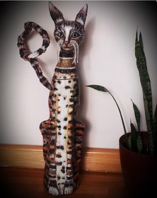 Resim Himarry Kedi Biblosu El Yapımı 81 Cm 