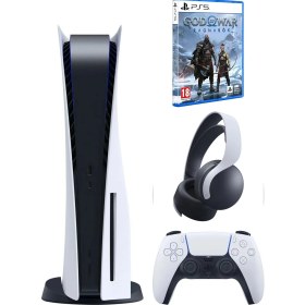 Resim Sony Playstation 5 825 GB Beyaz + Pulse Kulaklık + God Of War Ragnarok Sürükleyici Oyun Deneyimi 