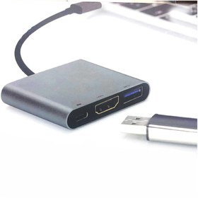 Resim Coverzone Type-c To 4k Hdmı + Usb 3.0 + Usb Dönüştürücü 