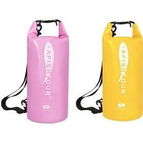 Resim Novahub Motosiklet Çantası Dış Mekan Pvc Kuru Çanta Su Geçirmez Omuz Çantası Dalış Yüzme Dağ Yürüyüşü Sürüş Seyahat Setleri Pembe, Küçük Boy Pembe 