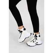 Resim Cassido Shoes Cassıdoshoes Siyah Spor Bağcıklı Topuklu 011-804 Kadın Spor Ayakkabı 