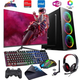 Resim COLLECT INTEL I5 4N 8GB 480GB SSD 4GB RX550 24" Monitörlü Oyun Bilgisayarı (Gaming SET) 