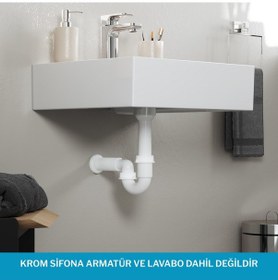 Resim Aqua Bagno Comfort Lavabo Sifonu, Koku Önleyici, Ayarlanabilir, Süzgeç Dahil 