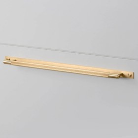 Resim Pull Bar / Plate / Linear - Medium 250mm / Brass 