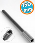 Resim NZB 150 mm 1/4 Manyetik Uçlu Uzatma Aparatı Ucu Matkap Uzun Bits Bit Tutucu Vidalama El Aleti Çubuğu 