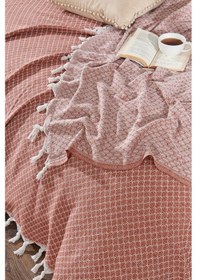 Resim Rebeka Kiremit Alice Model Çift Kişilik Pike 200x230 Bordo 