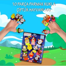 Resim Tox Çiftlik Hayvanları 10 Parça Parmak Kukla Set T220 