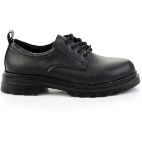 Resim Bambi Siyah Kadın Oxford Ayakkabı K01823060709 