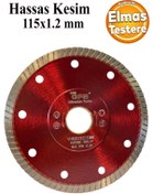 Resim Badem10 Elmas Testere Beton Tuğla Ahşap Granit Mermer Asfalt Plastik Sulu Kuru Kesme Kesici Disk 115 mm 