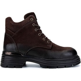 Resim Tamer Tanca Kadın Hakiki Deri Kahverengi Nubuk Casual Bot 322 2353523 Bn Bot Sk24-25 Kahve Nbk Kahve Nubuk 