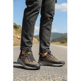 Resim Bulldozer Gri Nubuk Hakiki Deri Erkek Outdoor Ayakkabı 250069 M 