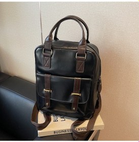 Resim Kadınlar İçin Yeni Popüler Şık Düz Renk Öğrenci Okul Çantası Rahat Sırt Çantası Sarı Kahverengi Ana Resim Rengi Retro Büyük Kapasiteli Çanta Diğer 