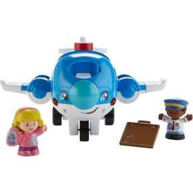 Resim Little People Fisher Price Uçak Yolculuğu HDJ23 Eğlenceli Sesler ve Işıklar ile 3+ Yaş İçin 
