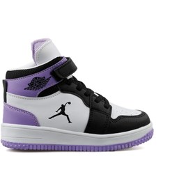 Resim Cool Siyah Mor Kız Çocuk Günlük Sneaker Spor Ayakkabı 