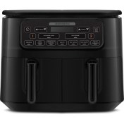 Resim Karaca Air Pro Cook Duo Köz Xxxl 4+4 Litre Airfryer Black 8 Kişilik 