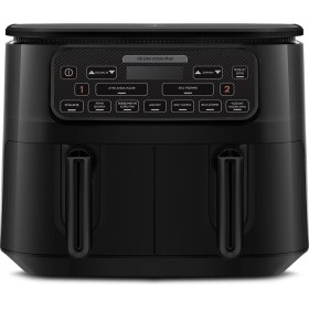 Resim Karaca Air Pro Cook Duo Köz Xxxl 4+4 Litre Airfryer Black 8 Kişilik 