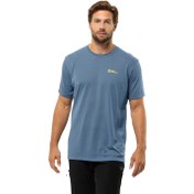Resim Jack Wolfskin Vonnan S|s T Erkek Mavi Tişört 