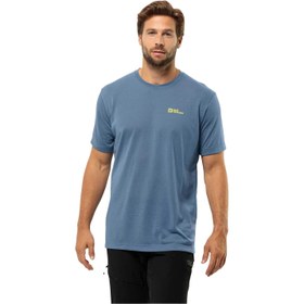 Resim Jack Wolfskin Vonnan S|s T Erkek Mavi Tişört 