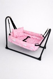 Resim Asya Bebe | Anne Yanı Bebek Hamak Lüks Pamuklu Kumaş Silinebilir Hamak Sağlam Hafif İskelet 