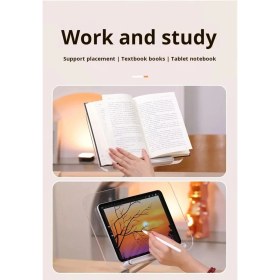 Resim Normadia Katlanabilir Ahşap Kitap ve Tablet Tutucu, Ayarlanabilir Tasarım 