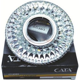 Resim Cata Günışığı Led Çerçeveli Hanımeli Kristal Cam Spot Ct-6583 