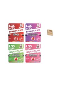 Resim Nartest Lgs 8. Sınıf Türkçe İnkılap Din Ve İngilizce Çıkmış Sorular 4lü Set + Telefon Standı 