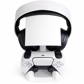 Resim Ps5 Kulaklık Ve Oyun Kolu Standı Playstation 5 Dualsense Kontrolcü Ve Headset Tutucu Gaming Masaüstü Organizer 1 Adet 