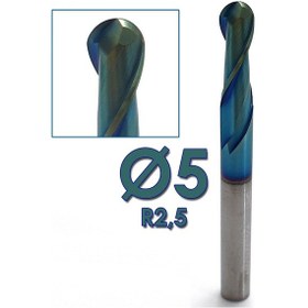 Resim ÇAP5 KARBÜR KÜRESEL FREZE KÜRE PARMAK FREZE ÇAKISI KALIPÇI 