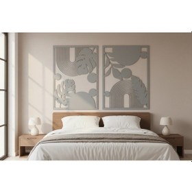 Resim Çiçek Ve Yapraklar Metal Duvar Tablosu 