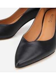 Resim Hotiç Kadın Deri Siyah İnce Topuklu Stiletto 01ayh312520a100 Siyah 
