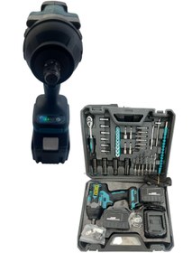 Resim STANWER alman 850Nm 36Volt 5Ah şarjlı Torklu Somun Sıkma Bijon Sökme kömürsüz 15 Pilli Batarya 