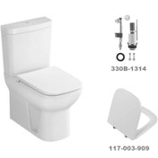 Resim VitrA S20 Kare Klozet Takımı+soft Kapak+basmalı Iç Takım 